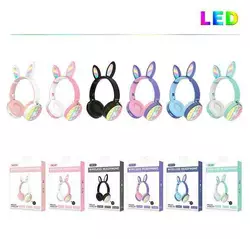 Навушники C 55255 (60) "Зайчик", мікс кольорів, поп-іт, бездротові Bluetooth, світло, радіо, мікрофон, USB кабель, в коробці Навушники C 55255 (60) "Зайчик", мікс кольорів, поп-іт, бездротові Bluetooth, світло, радіо, мікрофон, USB кабель, в коробці