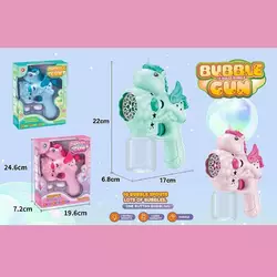 Пістолет з мильними бульбашками 504 (60) 2 кольори, “Єдиноріг”, автоматичний принцип, 2 пляшки з мильним розчином, на батарейках, підсвічування, в кор Пістолет з мильними бульбашками 504 (60) 2 кольори, “Єдиноріг”, автоматичний принцип, 2 пляшки з мильним розчином, на батарейках, підсвічування, в кор