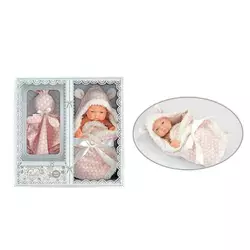 Пупс 215-2 (36/3) висота 25 см, рухомі кінцівки, плед з капюшоном, в коробці Пупс 215-2 (36/3) висота 25 см, рухомі кінцівки, плед з капюшоном, в коробці