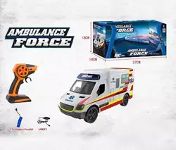 Машина на радіокеруванні 666-770 A (20) "Швидка допомога", акумулятор 3,7V, світло, в коробці Машина на радіокеруванні 666-770 A (20) "Швидка допомога", акумулятор 3,7V, світло, в коробці