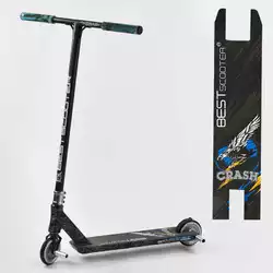 Самокат трюковый 37890 Best Scooter (4) "CRASH" HIC-система, ПЕГИ, алюминиевый диск и дека, колёса 110мм PU, ширина руля - 57 см, в коробке Самокат трюковый 37890 Best Scooter (4) "CRASH" HIC-система, ПЕГИ, алюминиевый диск и дека, колёса 110мм PU, ширина руля - 57 см, в коробке