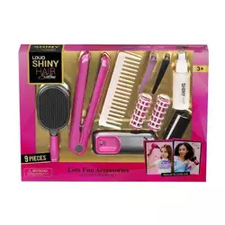 Набір перукаря 626005 (24) 9 елементів, звук, підсвічування, стайлер, щітка для волосся, гребінець, бігуді, заколки, в коробці Набір перукаря 626005 (24) 9 елементів, звук, підсвічування, стайлер, щітка для волосся, гребінець, бігуді, заколки, в коробці