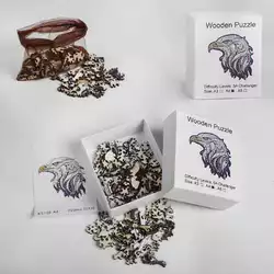 Пазлы деревянные К 5108 / B 36700 (100) "Орел", деревянные, фигурные, формат А4, в коробке Пазлы деревянные К 5108 / B 36700 (100) "Орел", деревянные, фигурные, формат А4, в коробке