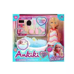 Лялька з аксесуарами 606032 (48) висота - 13 см, ванна, аксесуари, прошите волосся, гумова голова, в коробці Лялька з аксесуарами 606032 (48) висота - 13 см, ванна, аксесуари, прошите волосся, гумова голова, в коробці