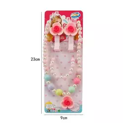 Набір прикрас E 4-5 (960/2) намисто, браслет, 2 заколки, в пакеті Набір прикрас E 4-5 (960/2) намисто, браслет, 2 заколки, в пакеті