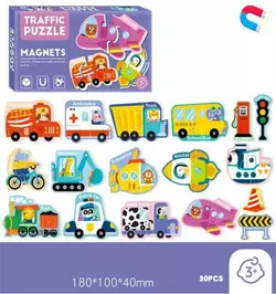 Магнітні пазли C 73799 (96) “Транспорт”, назви англ. мовою, 30 елементів, в коробці Магнітні пазли C 73799 (96) “Транспорт”, назви англ. мовою, 30 елементів, в коробці