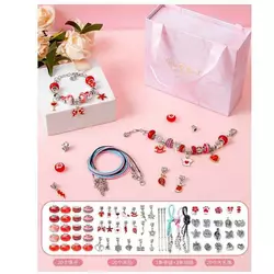 Набір прикрас DLS 1105 (100) 6 основ браслетів, шарми, скринька, в коробці Набір прикрас DLS 1105 (100) 6 основ браслетів, шарми, скринька, в коробці