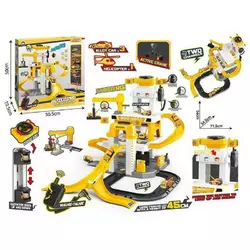 Трек 660 S-23 (6) 53 елементи, 3 металопластикові машинки, гелікоптер, звуки, підсвічування, мікрофон, механічний ліфт, в коробці Трек 660 S-23 (6) 53 елементи, 3 металопластикові машинки, гелікоптер, звуки, підсвічування, мікрофон, механічний ліфт, в коробці