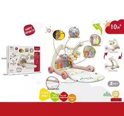 Ходунки 368-65 R (8) 3в1, килимок, музична панель, музика, регулювання гучності, підсвічування, 5 підвісок, в коробці Ходунки 368-65 R (8) 3в1, килимок, музична панель, музика, регулювання гучності, підсвічування, 5 підвісок, в коробці