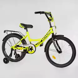 Велосипед 20" дюймов 2-х колёсный "CORSO" MAXIS-20650 (1) ручной тормоз, звоночек, доп. колеса, СОБРАННЫЙ НА 75 в коробке