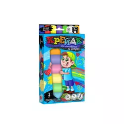 гр Крейда для малювання MEL-01-05U УКР. (20) "Danko Toys", d-2,5 см, 7 штук, кольорова гр Крейда для малювання MEL-01-05U УКР. (20) "Danko Toys", d-2,5 см, 7 штук, кольорова