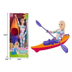 Лялька ST 55669-9 (120/2) висота 30 см, каяк з веслом, в коробці Лялька ST 55669-9 (120/2) висота 30 см, каяк з веслом, в коробці