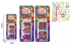 Набір бісеру 22065 (480/2) "Carnival", 2 види, намистини, браслет, нитки, на листі Набір бісеру 22065 (480/2) "Carnival", 2 види, намистини, браслет, нитки, на листі