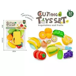 Продукти на липучці 2207 A7 (120/2) тарілка, дошка, ніж, в пакеті Продукти на липучці 2207 A7 (120/2) тарілка, дошка, ніж, в пакеті