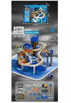 Трек JP 588-12 (6) мелодія підсвічування, 8 машинок, автоматичний підіймач, автомийка, в коробці Трек JP 588-12 (6) мелодія підсвічування, 8 машинок, автоматичний підіймач, автомийка, в коробці