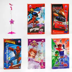 Мікрофон DS 002-1 B/V/S/T/E (60/2) 5 видів, підсвічування, можливість під’єднання телефона, в коробці, ВИДАЄТЬСЯ МІКС Мікрофон DS 002-1 B/V/S/T/E (60/2) 5 видів, підсвічування, можливість під’єднання телефона, в коробці, ВИДАЄТЬСЯ МІКС