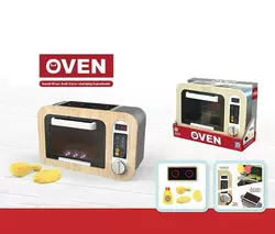 Мікрохвильова піч 818-502 A (18/2) дерев`яна, підсвічування, звуки, муляжі їжі, які змінюють колір, в коробці Мікрохвильова піч 818-502 A (18/2) дерев`яна, підсвічування, звуки, муляжі їжі, які змінюють колір, в коробці