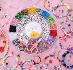 Набір бісеру 610-38 C (240) ножиці, ліска, у боксі Набір бісеру 610-38 C (240) ножиці, ліска, у боксі