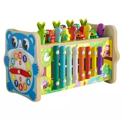 Ігровий центр C 68266 (24) дерев’яний,стукалка,магнітна риболовля, ксилофон, гра “Грядка”, рухомі шестерні, циферблат, пальчиковий лабіринт, в коробці Ігровий центр C 68266 (24) дерев’яний,стукалка,магнітна риболовля, ксилофон, гра “Грядка”, рухомі шестерні, циферблат, пальчиковий лабіринт, в коробці