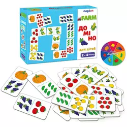 гр Гра настільна ME5032-23 EN "Доміно. Фрукти-овочі" (60) "Ludum", 29 фішок, в коробці гр Гра настільна ME5032-23 EN "Доміно. Фрукти-овочі" (60) "Ludum", 29 фішок, в коробці