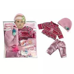 Одяг для пупса YLC 43 G (96) в`язаний светр, штанці, шапочка, підгузник, пустушка, для ляльок зростом 30-35 см, в пакеті Одяг для пупса YLC 43 G (96) в`язаний светр, штанці, шапочка, підгузник, пустушка, для ляльок зростом 30-35 см, в пакеті