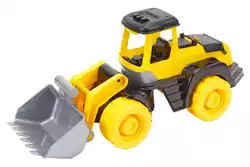 гр Трактор 6887 (6) "Technok Toys" инерция, подвижное навесное оборудование, регулировка колес, в сетке