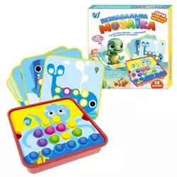 Пізнавальна мозаїка 13731 (60/2) "WToys", 38 елементів, 12 карток із завданнями, в коробці Пізнавальна мозаїка 13731 (60/2) "WToys", 38 елементів, 12 карток із завданнями, в коробці