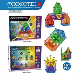 Магнітний конструктор AQ 2263 (36/2) 161 деталь, 9 типів деталей, в коробці Магнітний конструктор AQ 2263 (36/2) 161 деталь, 9 типів деталей, в коробці