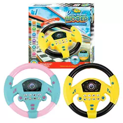 Кермо "Кмітливий шофер" 71798 (96/2) "WToys", ОЗВУЧУВАННЯ УКРАЇНСЬКОЮ МОВОЮ, 2 кольори, фрази, віршик, пісня, звуки, кріплення на присосках, в коробці Кермо "Кмітливий шофер" 71798 (96/2) "WToys", ОЗВУЧУВАННЯ УКРАЇНСЬКОЮ МОВОЮ, 2 кольори, фрази, віршик, пісня, звуки, кріплення на присосках, в коробці