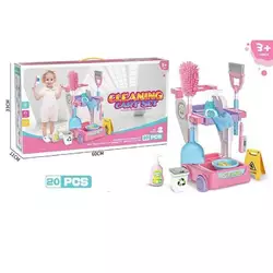 Набір для прибирання 688-4 (12) 20 предметів, віник, швабра, розпилювач, совок, щітка,  в коробці Набір для прибирання 688-4 (12) 20 предметів, віник, швабра, розпилювач, совок, щітка,  в коробці