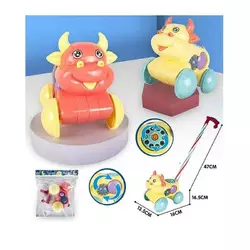 Каталка 380 (72/2) 2 кольори, “Бичок”, на паличці, з дзвіночком, у пакеті Каталка 380 (72/2) 2 кольори, “Бичок”, на паличці, з дзвіночком, у пакеті