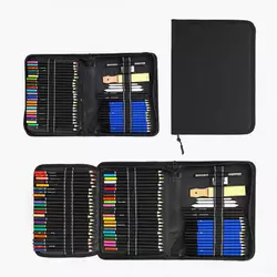 Набір для малювання C 66710 (16) 96 елементів, олівці, стругачка, стирачки, чохол, в пакеті Набір для малювання C 66710 (16) 96 елементів, олівці, стругачка, стирачки, чохол, в пакеті