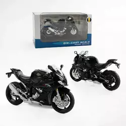 Мотоцикл металопластиковий M 12-21 B (48/2) звуки, підсвічування, гумові шини, рухливі елементи, підставка, в коробці Мотоцикл металопластиковий M 12-21 B (48/2) звуки, підсвічування, гумові шини, рухливі елементи, підставка, в коробці