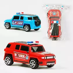 Машинка 8066-7 А (192/2) "Поліція", 2 кольори, інерція, у пакеті Машинка 8066-7 А (192/2) "Поліція", 2 кольори, інерція, у пакеті
