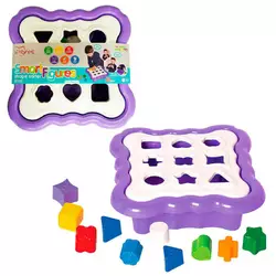 гр Іграшка сортер "Розумні фігурки" (фіолетовий) 39520 10 ел. (5) "Tigres", у сітці гр Іграшка сортер "Розумні фігурки" (фіолетовий) 39520 10 ел. (5) "Tigres", у сітці