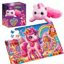 гр Пазли "Рожевий єдиноріг" DT200-10 260 деталей (8) "Vladi Toys", розмір пазла: 320*470 мм, м`яка іграшка, постер, у коробці гр Пазли "Рожевий єдиноріг" DT200-10 260 деталей (8) "Vladi Toys", розмір пазла: 320*470 мм, м`яка іграшка, постер, у коробці