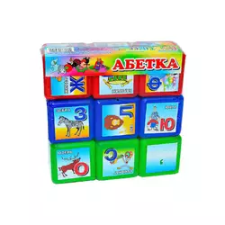 гр Кубики "Абетка 9 шт" 06041 укр (21) "M Toys" гр Кубики "Абетка 9 шт" 06041 укр (21) "M Toys"