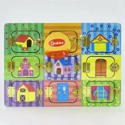 Бізіборд дерев`яний M 02999 (30) замочки, в плівці Бізіборд дерев`яний M 02999 (30) замочки, в плівці