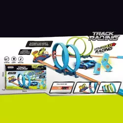 Трек JJ 171 (18) 2 машинки, інерція, 3 перешкоди, трюкові петлі, в коробці Трек JJ 171 (18) 2 машинки, інерція, 3 перешкоди, трюкові петлі, в коробці