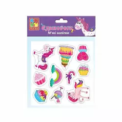 гр М`які наліпки "Єдинороги" (40) - VT4210-04 "Vladi Toys" гр М`які наліпки "Єдинороги" (40) - VT4210-04 "Vladi Toys"
