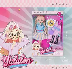 Лялька YL 611-1 (96/2) висота: 24 см, імітація скляних очей, аксесуари, взуття, в коробці Лялька YL 611-1 (96/2) висота: 24 см, імітація скляних очей, аксесуари, взуття, в коробці