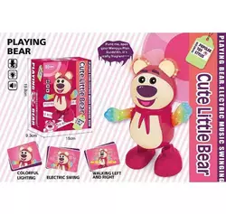 Музична іграшка QF 03-18 (72/2) “Ведмежа”, підсвічується, музика, танцює, має 2 режими, на батарейках, в коробці Музична іграшка QF 03-18 (72/2) “Ведмежа”, підсвічується, музика, танцює, має 2 режими, на батарейках, в коробці