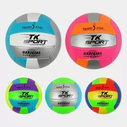 М`яч волейбольний C 54983 (60) “TK Sport”, 5 видів, вага 260-280 грамів, матеріал м`який PVC М`яч волейбольний C 54983 (60) “TK Sport”, 5 видів, вага 260-280 грамів, матеріал м`який PVC