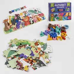 Пазли C 47749 (36) 2 види, дерев`яні, англійські літери або цифри, в коробці Пазли C 47749 (36) 2 види, дерев`яні, англійські літери або цифри, в коробці