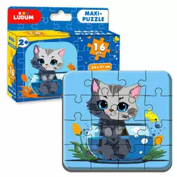 гр Максі-пазл "Котик 1" МЕ 5032-02 (12) "Ludum", 16 елементів, в коробці гр Максі-пазл "Котик 1" МЕ 5032-02 (12) "Ludum", 16 елементів, в коробці