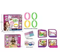 Набір браслетів 893-1 (60/2) 4 основи, клейкі стрічки, стрази, в коробці Набір браслетів 893-1 (60/2) 4 основи, клейкі стрічки, стрази, в коробці