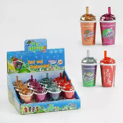 Лизун M 47704 (12) ЦІНА ЗА 12 ШТУК В БЛОЦІ, "Склянка з напоєм", з блискітками Лизун M 47704 (12) ЦІНА ЗА 12 ШТУК В БЛОЦІ, "Склянка з напоєм", з блискітками