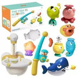 Риболовля YM 17721 (24) магнітна, вудочка з обертовою котушкою, заводна акула махає хвостом, присоски, сіточка, фігурки морських мешканців, в коробці Риболовля YM 17721 (24) магнітна, вудочка з обертовою котушкою, заводна акула махає хвостом, присоски, сіточка, фігурки морських мешканців, в коробці