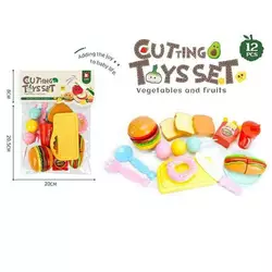 Продукти на липучці 2207 A8 (120/2) дошка та ніж для “нарізання”, тарілка, ложка, вилка, в пакеті Продукти на липучці 2207 A8 (120/2) дошка та ніж для “нарізання”, тарілка, ложка, вилка, в пакеті