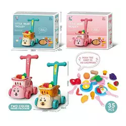 Каталка 998-4 (18) 2 види, 30 елементів, кошик з продуктами, в коробці Каталка 998-4 (18) 2 види, 30 елементів, кошик з продуктами, в коробці